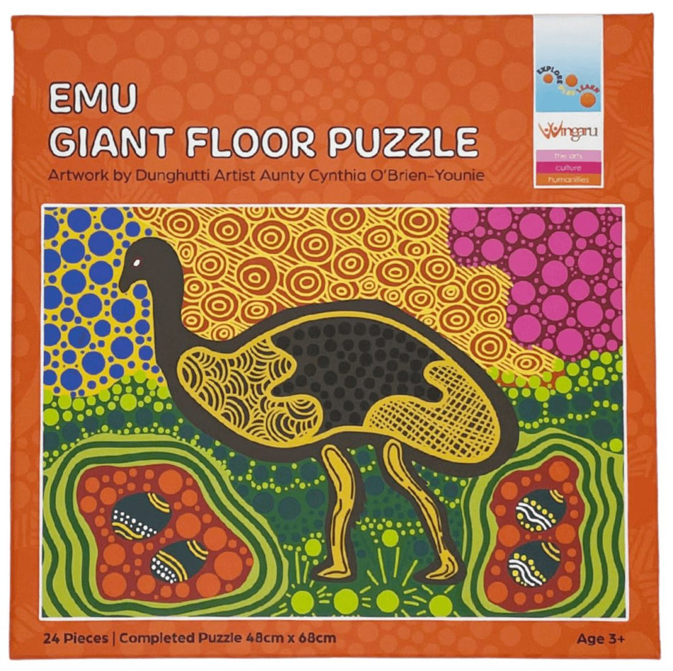 Wingaru Education Giant Floor Puzzle - Emu