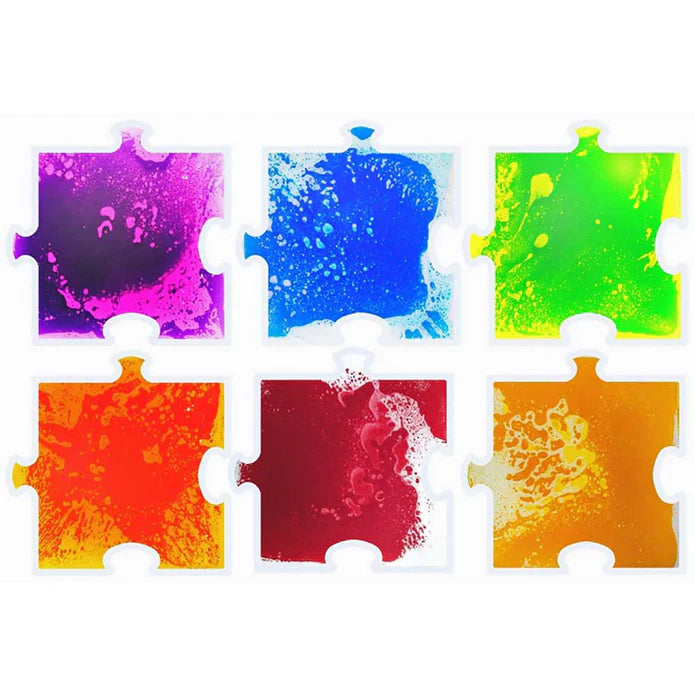 Masterkidz Puzzle Shapes Sensory Liquid Tiles