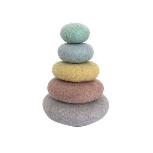 Papoose Pastel Stacking Pebbles 5pc