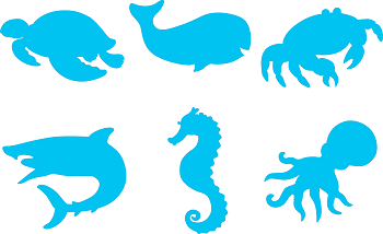 Paint & Dough Stampers Sea Life Set of 6