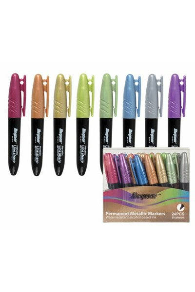Markers Megmar Metallic Pk 24