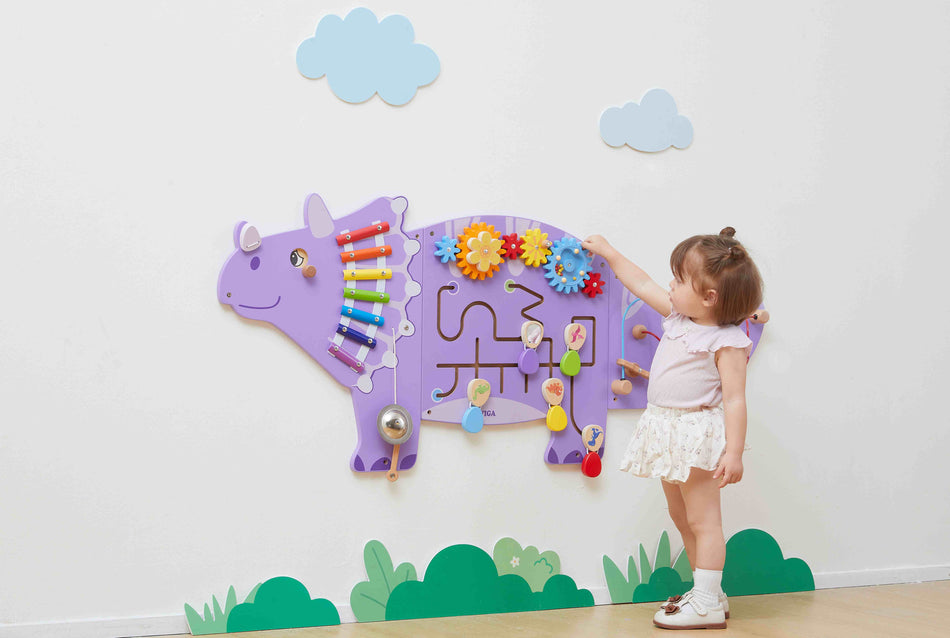Viga Wall Activity Panel Triceratops Dino