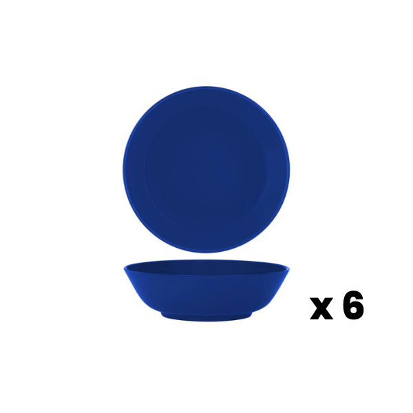 Superware Melamine Soup Bowl Blue 15cm 6pk
