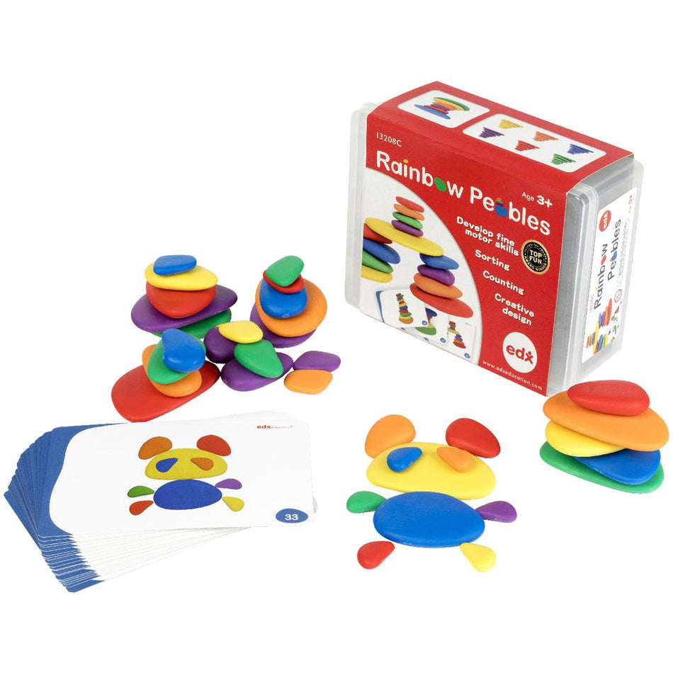 EDX Rainbow Pebbles 36pc
