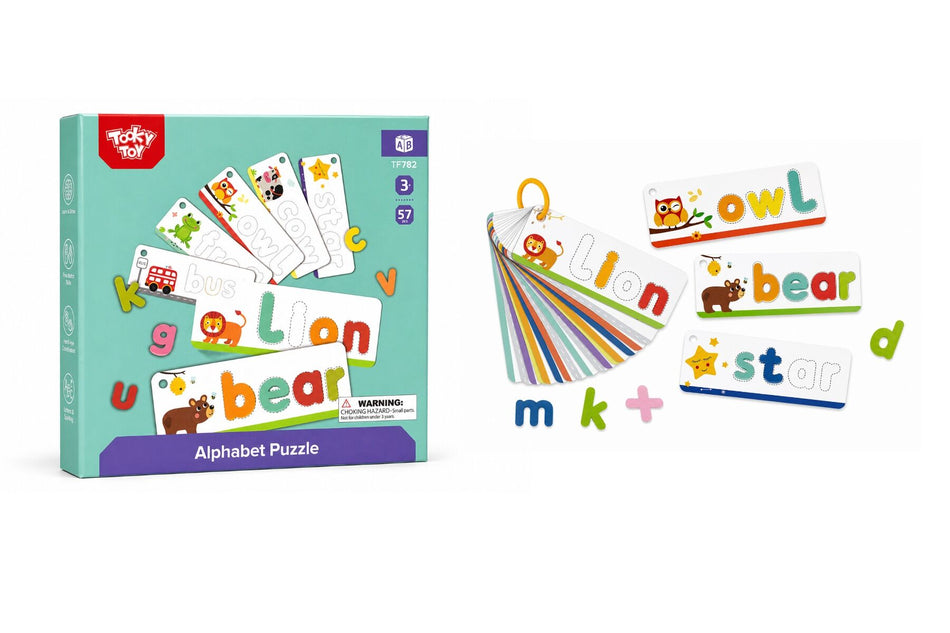 Tooky Toy Alphabet Puzzle Flash Cards