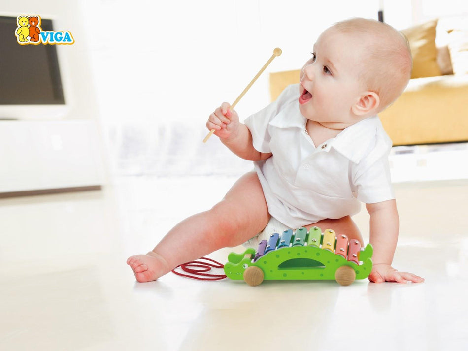 Viga Pull-along Xylophone Croc