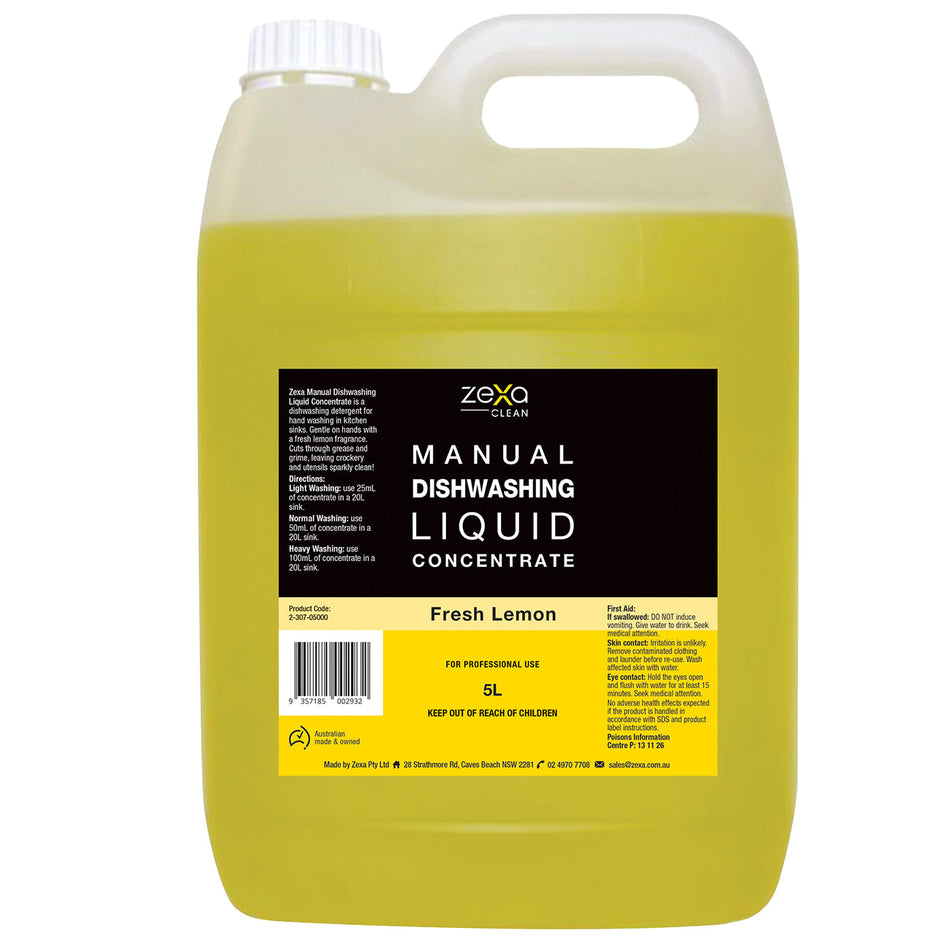 Zexa Manual Dishwashing Liquid Fresh Lemon 5L