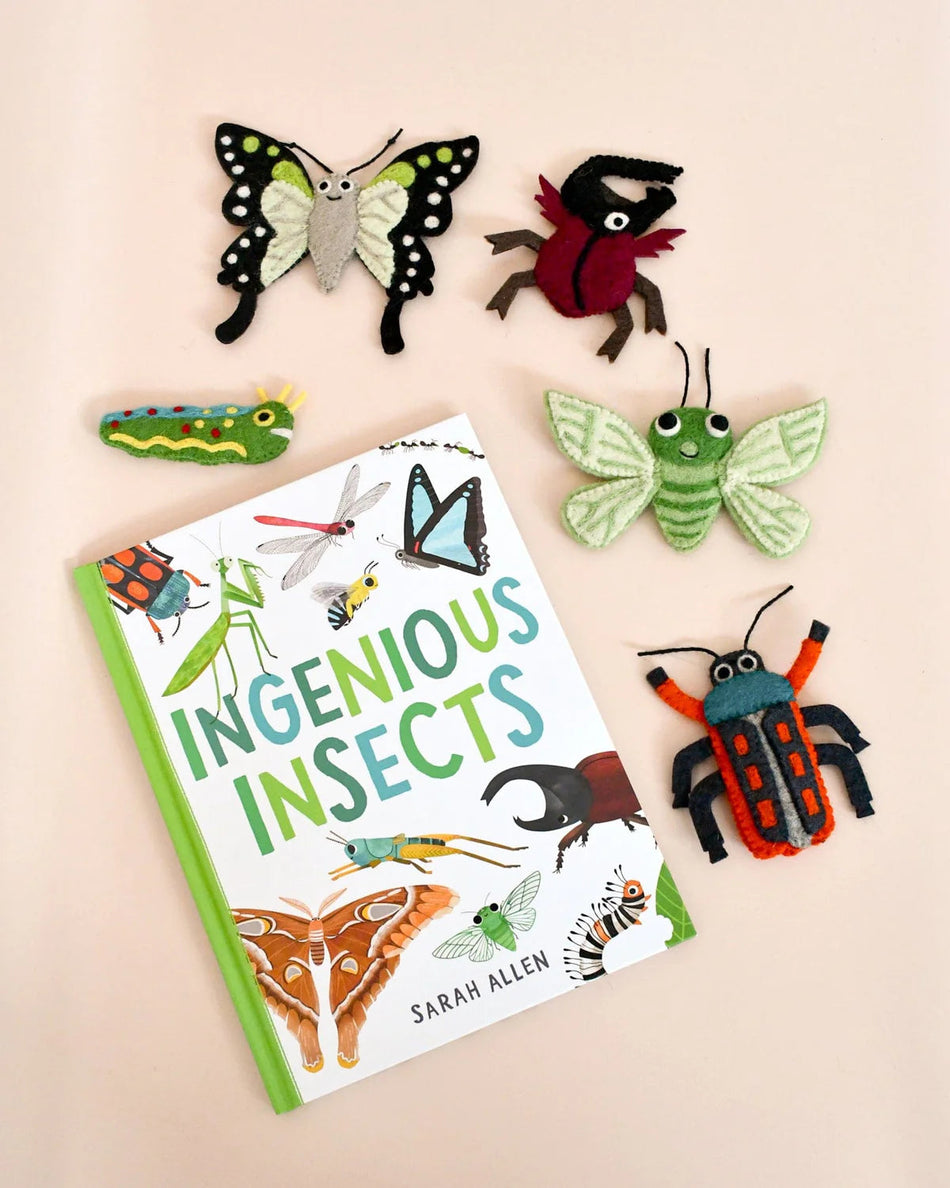 Tara Treasures Ingenious Insects Finger Puppets and Book Set