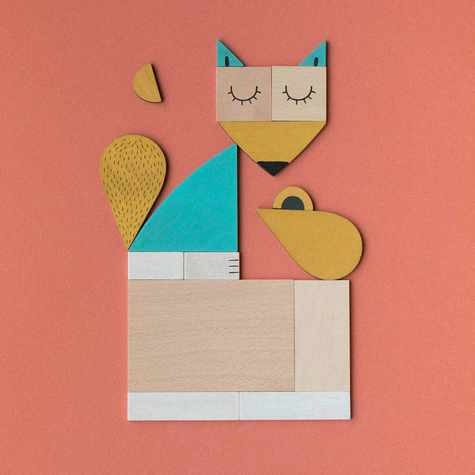 Londji Wooden Shape Set Fox & Mouse