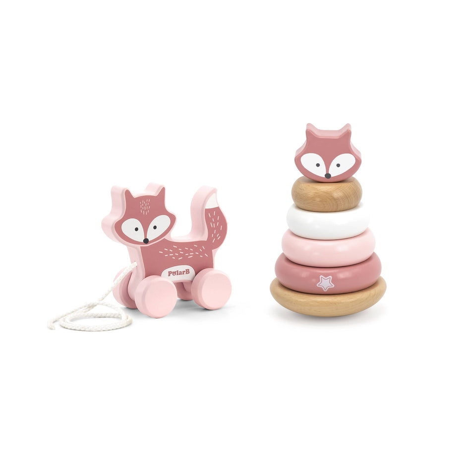 PolarB Pull Along & Stacking Set Fox