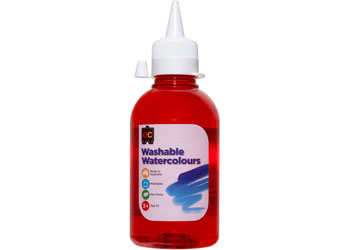 Washable Watercolours 250mL Red
